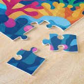 Schattige gelukkige verjaardag zee dolfijn legpuzzel (Zijkant)