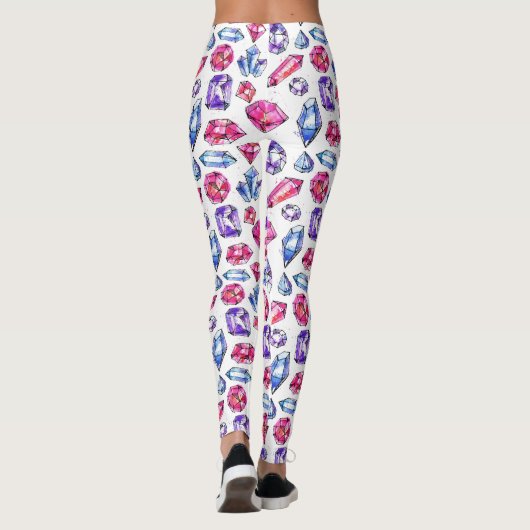 Schattige Gem Pattern Leggings (Achterkant)