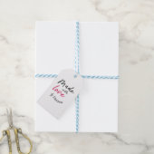 Schattige gemaakt met liefde sticker cadeaulabel (Met Touw)