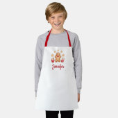 Schattige Gemberkoek Man Kerst Kinderen Schort (Gedragen)