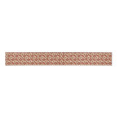 Schattige Gemberkoek Man Patchwork Kerstmis Grosgrain Lint (Voorkant)
