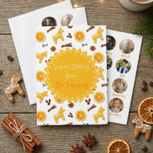 Schattige Gemberkoek & Specerijen 12 Maanden Foto Kaart