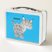 Schattige gemene lynx cartoon (Achterkant)