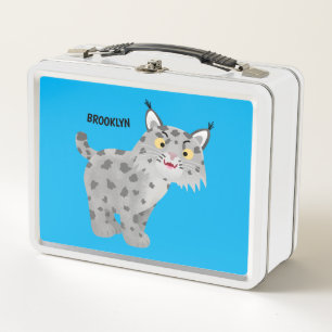 Schattige gemene lynx cartoon