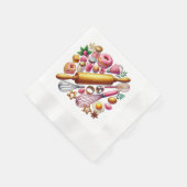 Schattige gemengd bakkersfeest servet (Hoek)