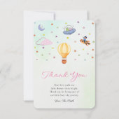 Schattige genderneutraal Baby shower bedankpas Bedankkaart (Voorkant)