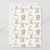 Schattige genderneutraal Baby shower voor kinderda Kaart (Achterkant)