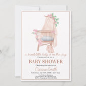 Schattige genderneutraal Boho Greenery Baby shower Kaart (Voorkant)