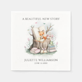 Schattige genderneutraal Waterverf Baby shower Servet