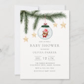 Schattige genderneutraal winter Baby shower Kaart (Voorkant)