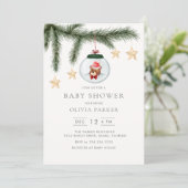 Schattige genderneutraal winter Baby shower Kaart (Staand voorkant)