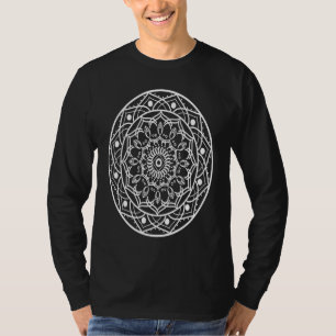 Schattige Geometrie Mandala Spirituele Grafische T-shirt
