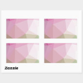 Schattige geometrisch roze verloop rechthoekige sticker (Vel)