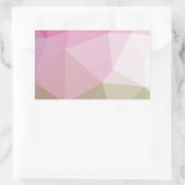 Schattige geometrisch roze verloop rechthoekige sticker (Tas)