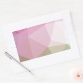 Schattige geometrisch roze verloop rechthoekige sticker (Envelop)