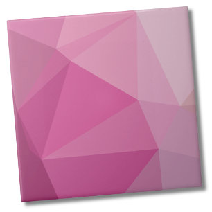 Schattige geometrisch roze verloop tegeltje