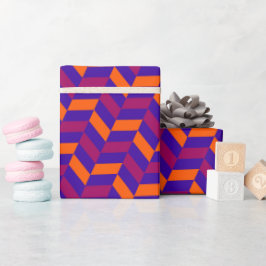 Schattige geometrische glinsterende initiële Valen Cadeaupapier