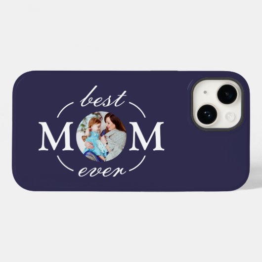 Schattige gepersonaliseerd beste mam ooit foto Case-Mate iPhone case (Achterkant (horizontaal))