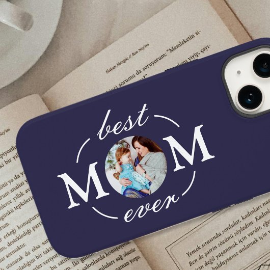Schattige gepersonaliseerd beste mam ooit foto Case-Mate iPhone case