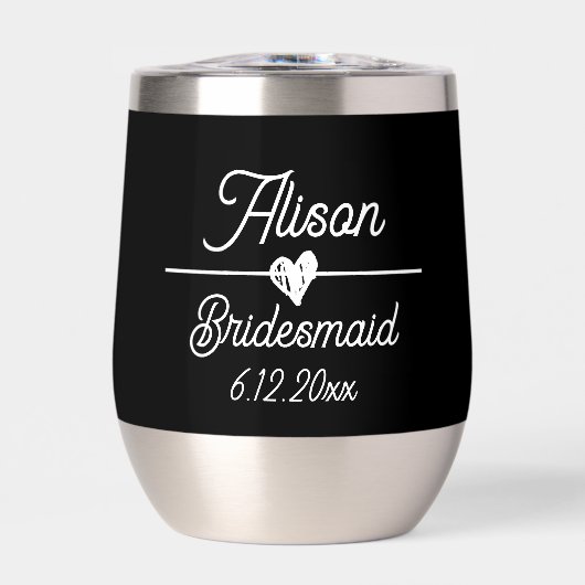 Schattige gepersonaliseerd bruidsmeisje cadeau (Voorkant)