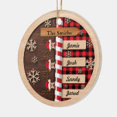 Schattige gepersonaliseerd familie kerst ornament (Links)