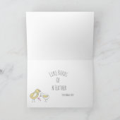 Schattige Gepersonaliseerd Fietsen Beer & Bunny Bedankkaart (Binnen)