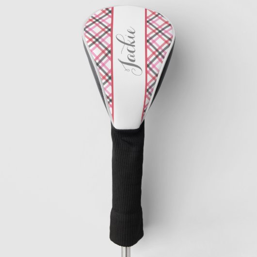 Schattige gepersonaliseerd golfhoofd Hoesje Golfheadcover (Voorkant)