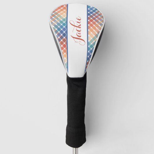 Schattige gepersonaliseerd golfhoofd Hoesje Golfheadcover (Voorkant)