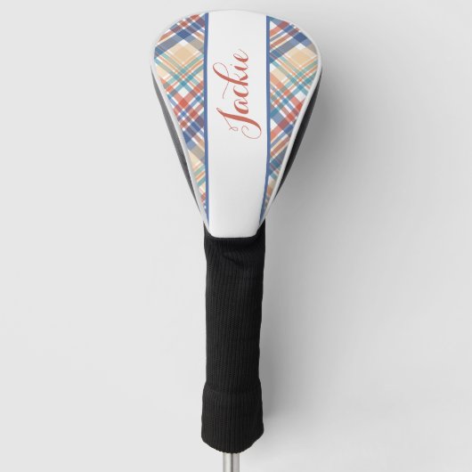 Schattige gepersonaliseerd golfhoofd Hoesje Golfheadcover (Voorkant)