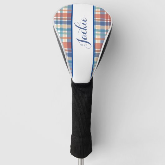 Schattige gepersonaliseerd golfhoofd Hoesje Golfheadcover (Voorkant)