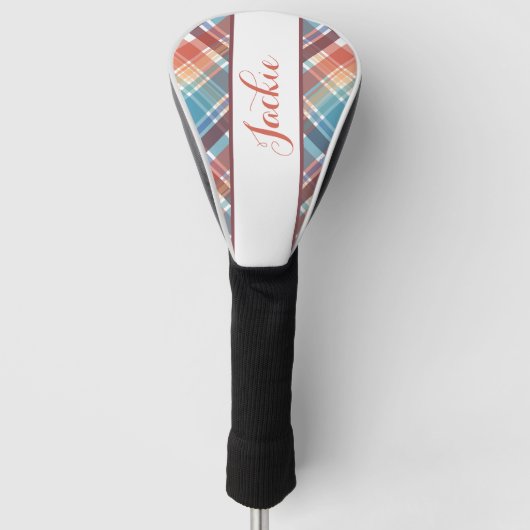 Schattige gepersonaliseerd golfhoofd Hoesje Golfheadcover (Voorkant)