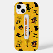 Schattige gepersonaliseerd Halloween silhouet Case-Mate iPhone Case (Achterkant)