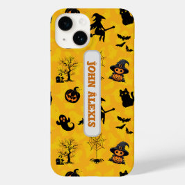 Schattige gepersonaliseerd Halloween silhouet Case-Mate iPhone 14 Hoesje