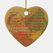 Schattige gepersonaliseerd  kerstversiering keramisch ornament (Achterkant)