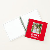 Schattige gepersonaliseerd Kinder fotoschetsboek Notitieboek (Binnen)