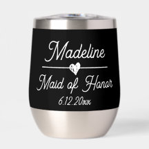 Schattige Gepersonaliseerd Maid of Honor Gift