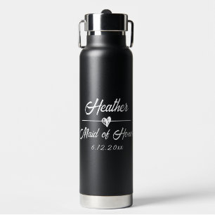 Schattige Gepersonaliseerd Maid of Honor Waterfles