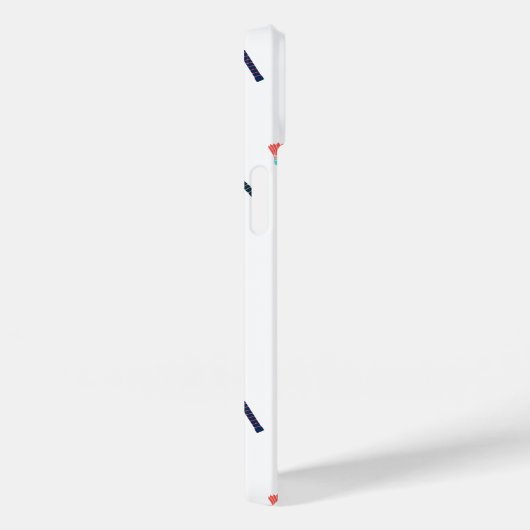 Schattige gepersonaliseerd monogram badmintonpatro Case-Mate iPhone case (Achterkant / Rechts)