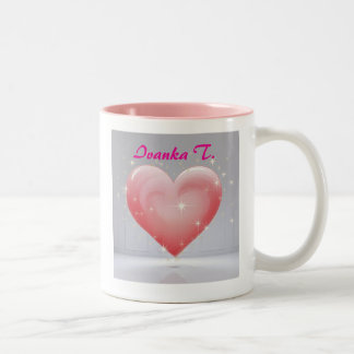 Schattige Gepersonaliseerd Naam & foto voor cadeau Tweekleurige Koffiemok