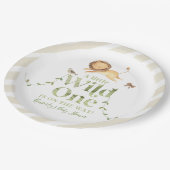 Schattige gepersonaliseerd Oerwoud Safari Baby sho Papieren Bordje (Gekanteld)