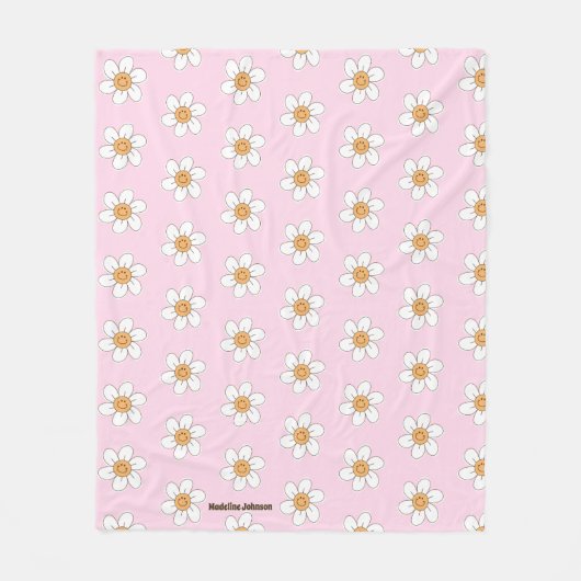 Schattige gepersonaliseerd slaapkamp fleece deken (Voorkant)