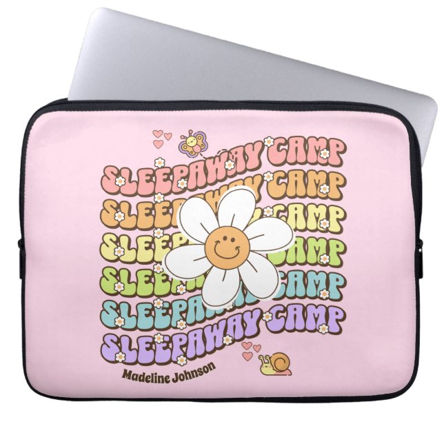 Schattige gepersonaliseerd slaapkamp laptop sleeve (Voorkant)