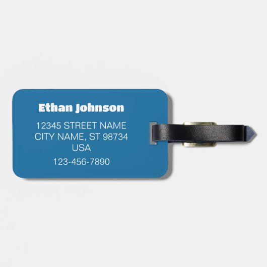 Schattige Gepersonaliseerd Sleepy Baby Beer Bagage Bagagelabel (Achterkant horizontaal)