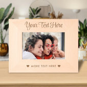 Schattige gepersonaliseerd teksttypografiescript v gegraveerde lijstjes