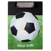 Schattige gepersonaliseerd voetbalklembord voor ki klembord (Voorkant)