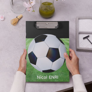 Schattige gepersonaliseerd voetbalklembord voor ki klembord