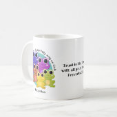 Schattige Gepersonaliseerd VOLLEDIG VERTROUWEN OP Koffiemok (Voorkant links)
