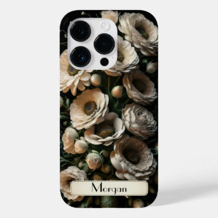 Schattige Gepersonaliseerd wit Bloemen Wildflower Case-Mate iPhone 14 Pro Hoesje