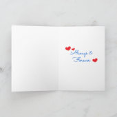 Schattige gepersonaliseerde anime Valentijnsdag Kaart (Binnen)