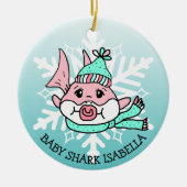 Schattige gepersonaliseerde Baby Keramisch Ornament (Voorkant)
